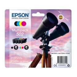 Epson K502 Pack x 4 original T02V640 - Noir Cyan Magenta Jaune