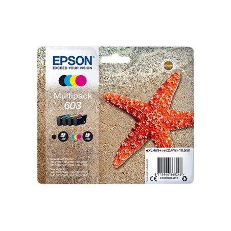 Epson K603 Pack x 4 original T03U64010 - Noir Cyan Magenta Jaune