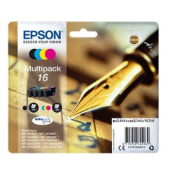 Epson KT1626 Pack x 4 original C13T16264012 - Noir Cyan Magenta Jaune