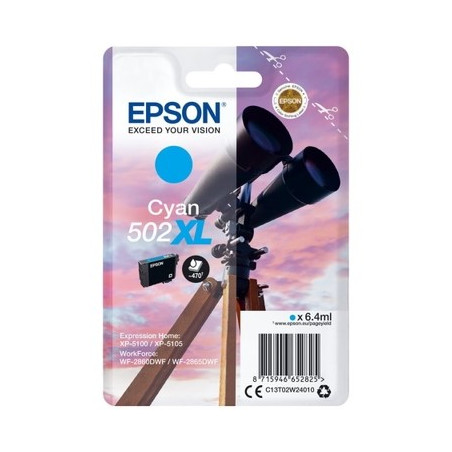 Epson U502XLC Cartouche originale T02W240 - Cyan