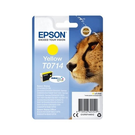 Epson E714 Cartouche originale C13T07144011 - Jaune