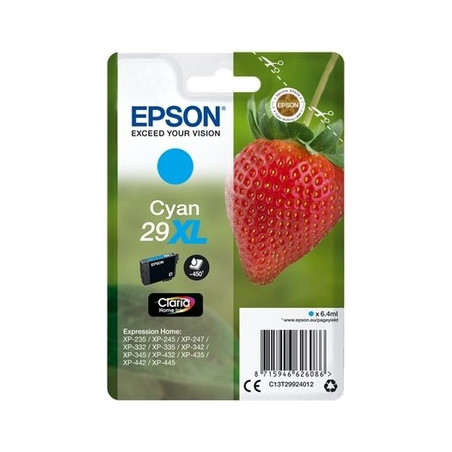 Epson E2992 Cartouche originale C13T29924012 - Cyan