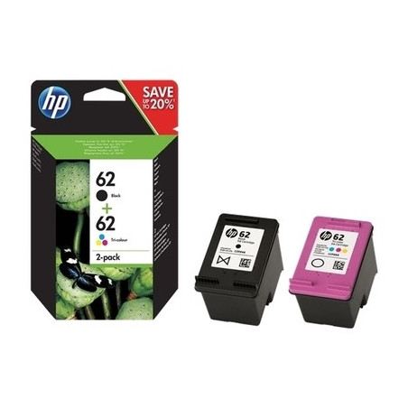 hp K62BCL Pack x 2 original N9J71AE - Noir + Tricolor