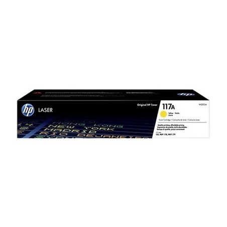 Toner authentique Hp W2072A, 117A - Jaune