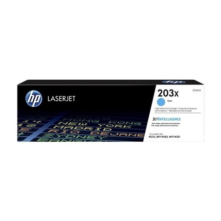 Toner authentique Hp CF541X, 203X - Cyan