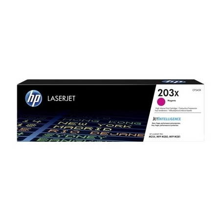 Toner authentique Hp CF543X, 203X - Magenta