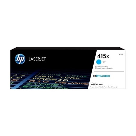 Toner authentique Hp W2031X, 415X - Cyan