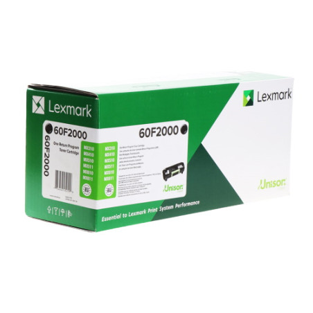 Toner authentique Lexmark 60F2000 - noir