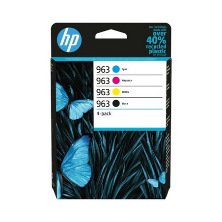 hp K963 Pack x 4 original 6ZC70AE - Noir Cyan Magenta Jaune