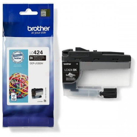 Brother 424 - cartouche jet d'encre originale LC424BK - Black