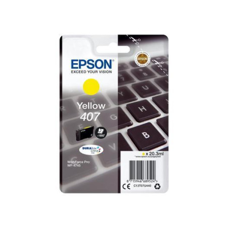 Epson E407Y Cartouche originale C13T07U440 - Jaune