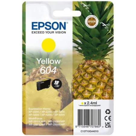 Epson 604 - cartouche originale C13T10G44010 - Yellow